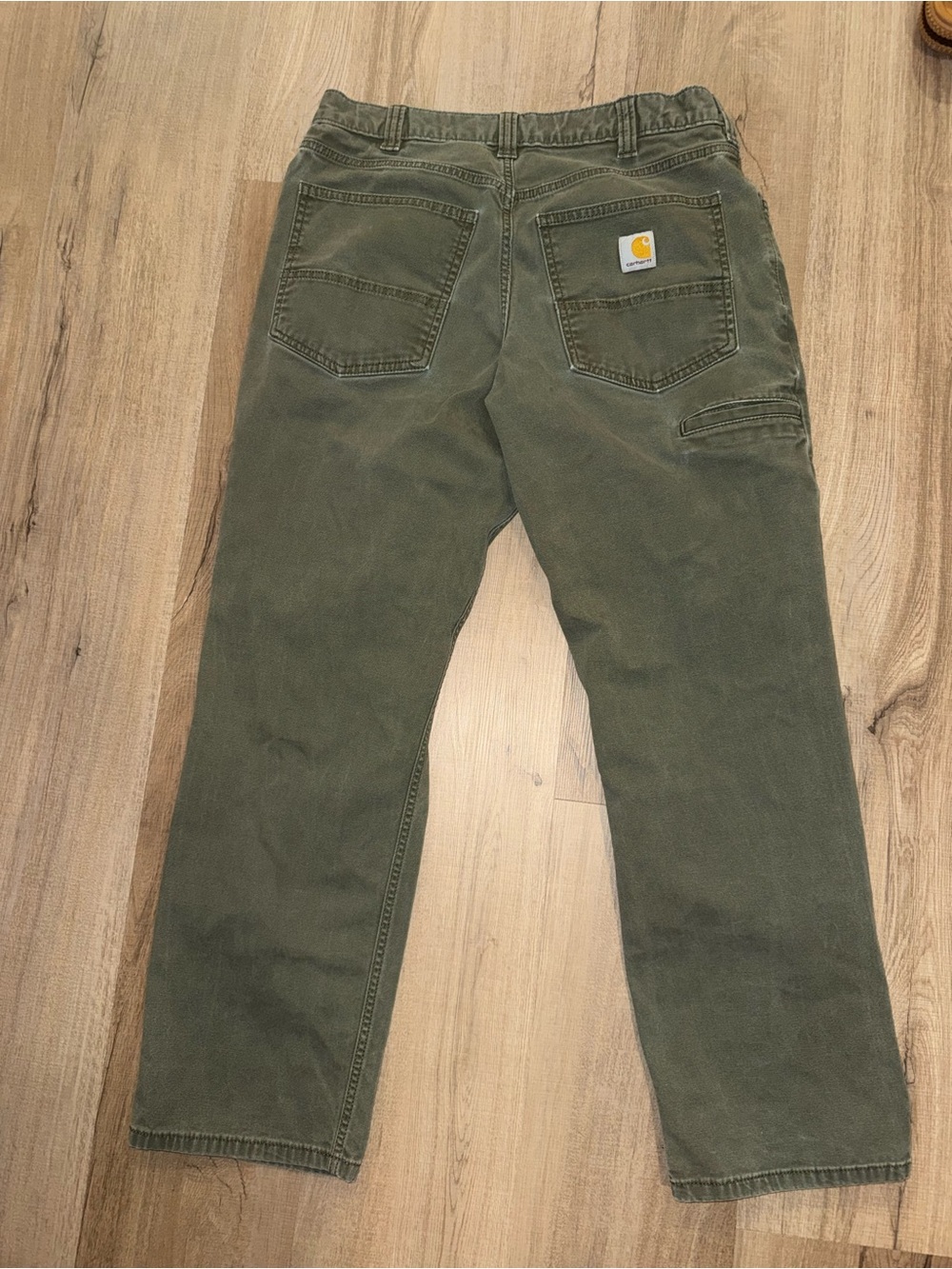Carhartt Olive Green Cargo Work Pants